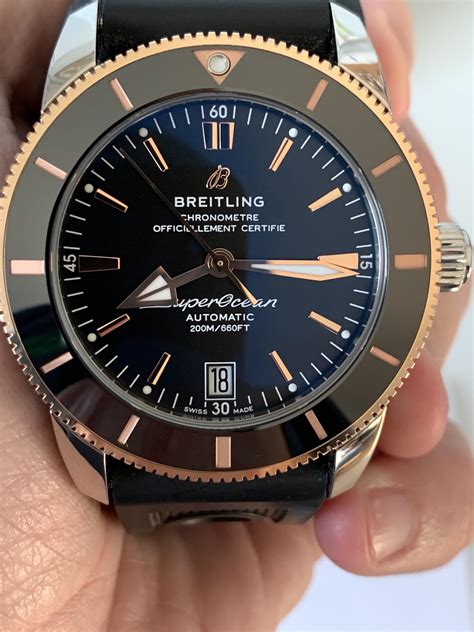 breitling superocean gold|breitling superocean heritage rose gold.